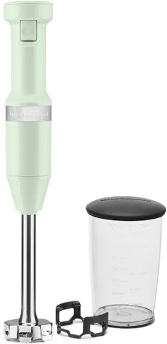 Vista 6 de KitchenAid Batidora de mano Ultra Power de 5 velocidades - KHM512, pistacho y batidora de mano con cable de velocidad variable KHBV53, pistacho