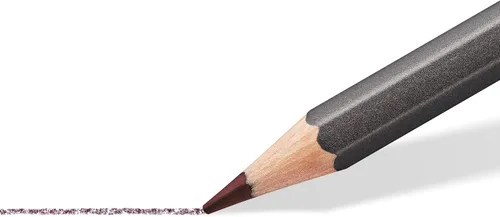 Vista 4 de STAEDTLER - Lápices de grafito tintados solubles en agua, juego de artista de acuarela, pre-afilados, 12 colores en estuche de metal, 14610T M12