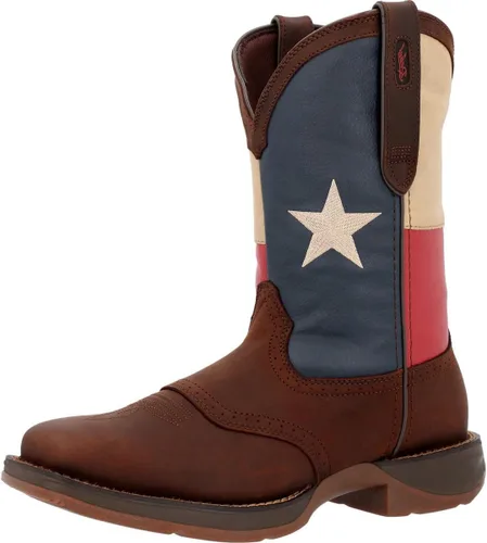 Vista 6 de Durango Botas patrióticas de meter con bandera de Texas Western para hombre