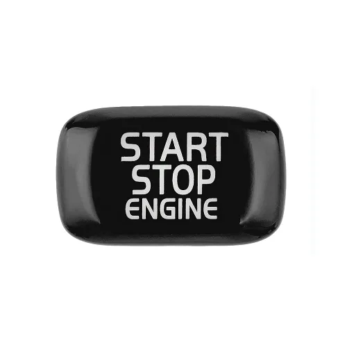 Vista 3 de Angelguoguo Botón de interruptor de motor de parada de arranque Modificaciones de cubierta para Volvo V40 V60 S60 XC60 V50 V70 XC70 (negro)