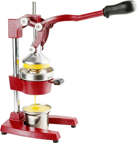 Vista 8 de Exprimidor manual de cítricos de hierro fundido, exprimidor de limón naranja resistente, prensa comercial de cítricos extragrande, fácil de limpiar