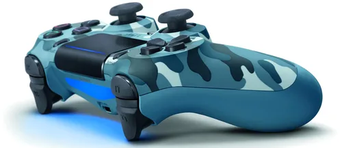 Vista 2 de DualShock 4 Wireless Controller for PlayStation 4 - Blue Camouflage (Renewed)