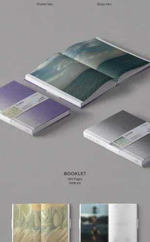 Vista 3 de EXO CHEN Última Escena 3er Mini álbum PhotoBook Versión GRIS Cubierta CD+1p Poster+104p Folleto+1p Postal+1p PhotoCard+Seguimiento Sellado