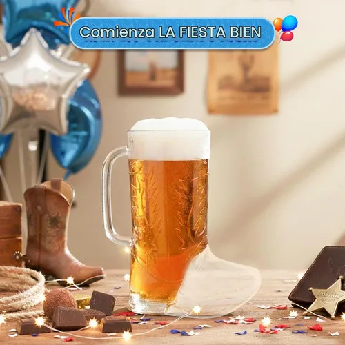 Vista 4 de 4E's Novelty 10 tazas de botas de vaquero (paquete de 10) de plástico duro reutilizable de 17 onzas, sin BPA, para suministros de fiesta temática