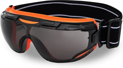 Vista 14 de DEX FIT Gafas de seguridad SG220, protección ocular contra salpicaduras químicas y de laboratorio de visión amplia, antivaho y resistentes a