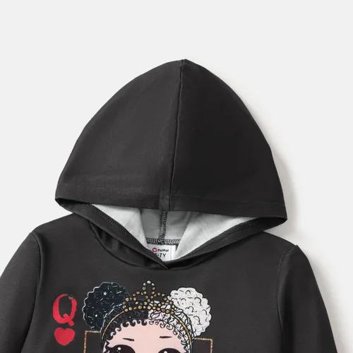 Vista 4 de LOL Surprise Sudaderas con capucha para niñas de manga larga a la moda con capucha para otoño invierno