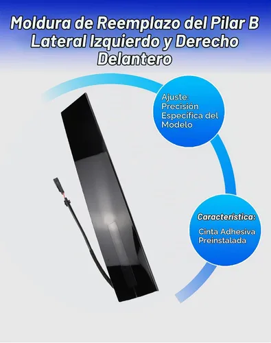 Vista 5 de Flecto Moldura de puerta, panel de moldura de puerta, lado del conductor (izquierdo), compatible con Ford Explorer 2011-2019, teclado de entrada sin
