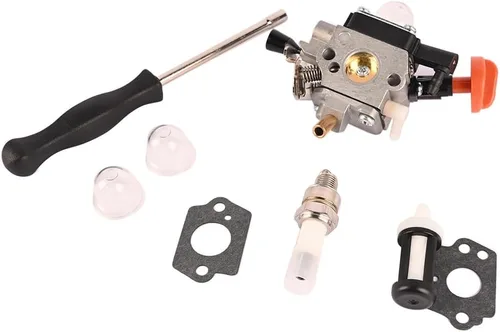 Vista 7 de Kit de carburador 4180-120-0615 compatible con Stihl FS91 FC91 FS111 FC111 KM91R KM111R HT102 FC96 desbrozadora
