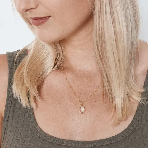 Vista 4 de Dear Ava Collar de regalo para mujeres y niñas, colgante de joyería moderna ajustable, idea de regalo de amor para ella con tarjeta sincera, regalos