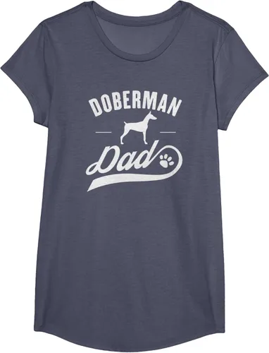 Vista 19 de Doberman Dad - Camiseta para amante del dueño del perro, Negro, S