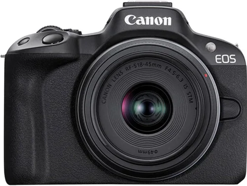 Vista 7 de Canon Cámara sin espejo EOS R50 con lente de 0.709-1.772 in + filtros de lente + estuche + paquete de accesorios (renovado)