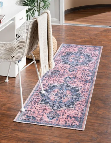 Vista 41 de Unique Loom Renaissance Collection - Alfombra rectangular de 2 x 3 pies 1 pulgada, color azul y verde Azul Verde/Azul