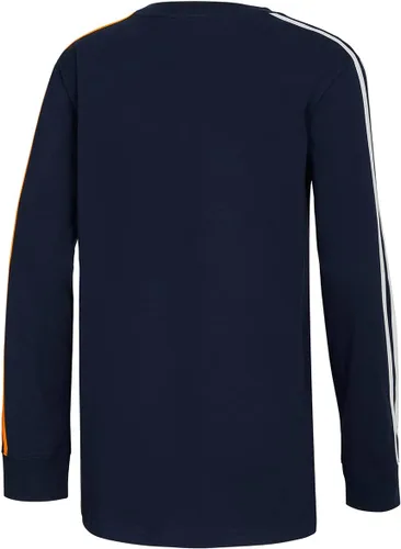 Vista 2 de adidas Camiseta de manga larga dividida de 3 rayas para niño