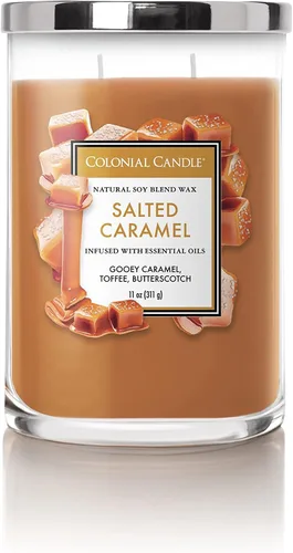Vista 28 de Colonial Candle - Vela perfumada de frasco con aroma a agua de coco, colección clásica de cilindros, 2 mechas, azul, 19 onzas - hasta 120 horas