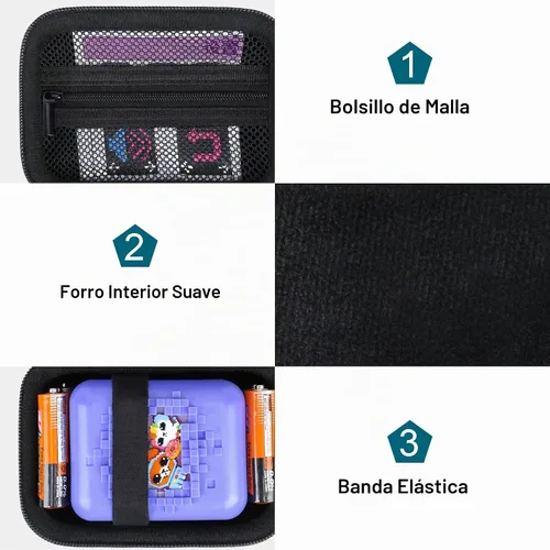 Vista 5 de Canboc Case for Wizarding World Harry Potter Bitzee Toy Digital Pet Negro