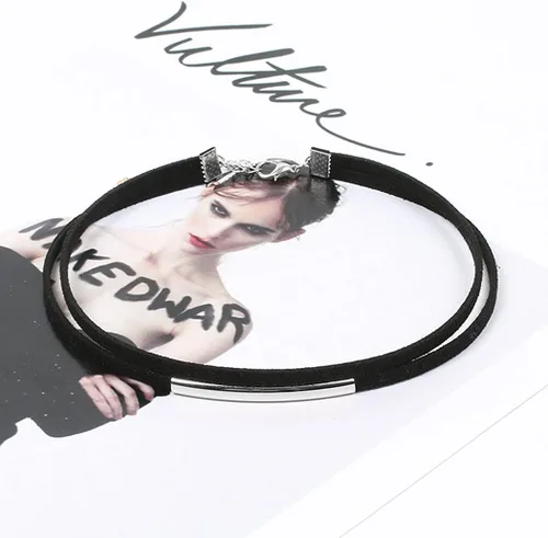 Vista 6 de Collar negro gargantilla de terciopelo collares de moda punk joyería para mujer