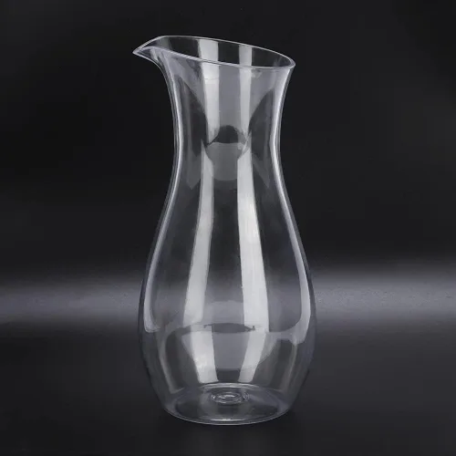 Vista 6 de Jarra de agua de vidrio, jarra de agua, contenedor de bebidas de vino, jarra de hervidor para bar y hogar (700 cc)