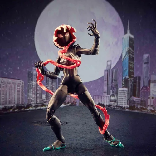 Vista 8 de Marvel Hasbro Legends Series Venom - Figura de acción coleccionable de 6 pulgadas, juguete, Ghost-Spider, diseño premium, negro