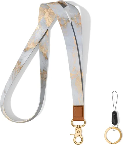 Vista 21 de Llavero con cordón para el cuello, llavero con correa larga para mujeres y hombres, llaves del automóvil, insignias de identificación, tarjeta
