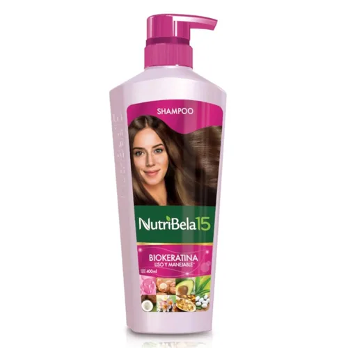 Vista 2 de Kit (Champú + Tratamiento + Tapa de Aluminio) Biokeratin Set Biokeratina Liso y Manejable Nutribela15 Colombia