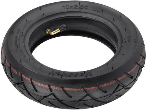 Vista 4 de Juego de neumático de 10 x 2.50 + cámara de aire para llanta de 6" para ruedas de scooter eléctrica de 10" Swagcycle Hover Board, scooters