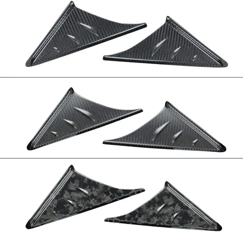 Vista 5 de para el panel de cubierta del espejo retrovisor de pilar A de fibra de carbono para GR Supra A90 A91 (2019 a 2025) Cubiertas triangulares