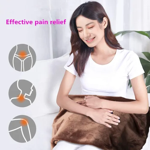 Vista 5 de Manta/Chal/Mantas USB con Calefacción, Almohadilla de Calefacción de Franela de 35" x 23" para Todas las Ocasiones Incluyendo Exteriores - 3