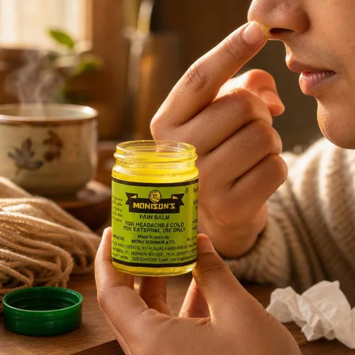 Vista 5 de Monison's Usnyabni - Bálsamo para el dolor verde ayurvédico original, 3.53 oz