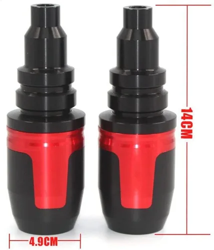 Vista 2 de for Yamaha MT-03 MT03 MT 03 Motorcycle CNC Aluminium Crash Pads Exhaust Frame Slider Protector Anti-Fall Frame Sliders (Color : Black)