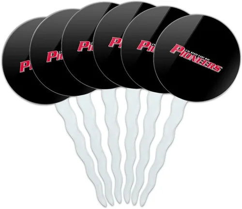 Vista 165 de Abilene Christian - Juego de 6 palillos para cupcakes con logotipo secundario