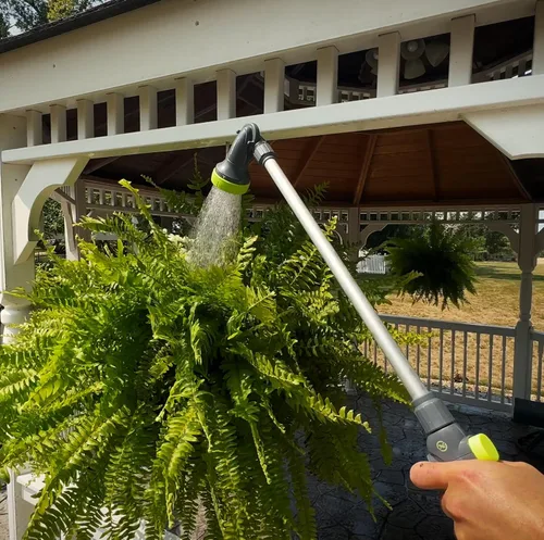 Vista 5 de Flexzilla Boquilla de jardín - Varita de riego ajustable de 3 patrones de 28", NFZG70, ZillaGreen™