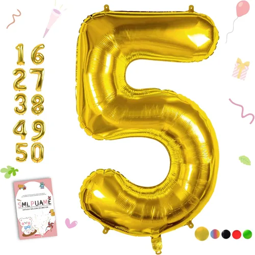 Vista 66 de Globos grandes de 40 pulgadas de números del 0 al 9, globos numéricos para decoración de fiesta de cumpleaños, globos de helio de aluminio