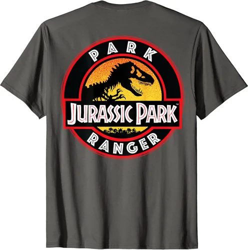 Vista 2 de Jurassic Park Camiseta Ranger Uniform Patch, gris, S
