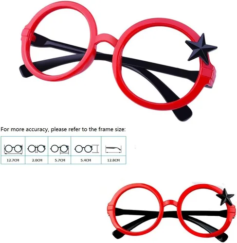 Vista 5 de Montura de gafas para niños, con estilo, sin lentes, paquete de 3