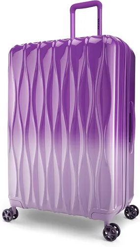 Vista 4 de Vacay Link Collection - Equipaje de viaje con ruedas giratorias expandibles, juego de 2 piezas (2028), Púrpura