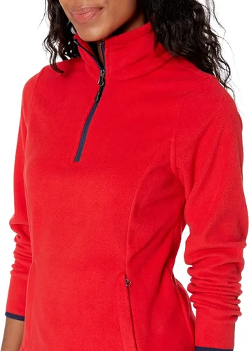 Vista 3 de Tienda Essentials Women's Classic-Fit Long-Sleeve Quarter-Zip Polar Fleece Pullover Jacket (Available in Plus Size)