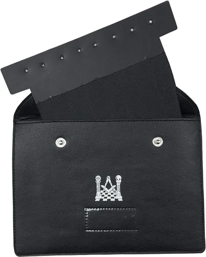 Vista 4 de Bricks Masons Maletín Masónico Negro Fux Cuero (XL), Negro