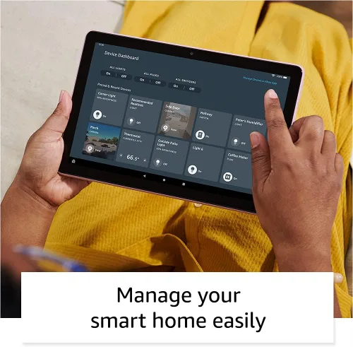 Vista 6 de [Usado] Tableta Amazon Fire HD 10, pantalla de 10.1 pulgadas, 1080p Full HD, 32 GB, (lanzamiento 2021), Negro