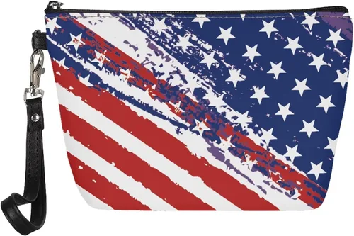 Vista 11 de Howilath Novedad Impreso Elegante Bolso Cosmético De Las Mujeres, Perros Animales Perezoso Diseño Floral Niña Trapezoide Cosméticos Bolsa De