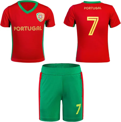 Vista 6 de Camisetas de fútbol para niños y niñas, tallas de 2 a 14 años, transpirables, trajes de entrenamiento de fútbol juvenil, regalos