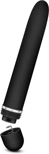 Vista 6 de Blush Rosé Luxuriate Vibrador de 7 pulgadas para mujeres, hombres y parejas, varita lisa de satén de múltiples velocidades, potente estimulador