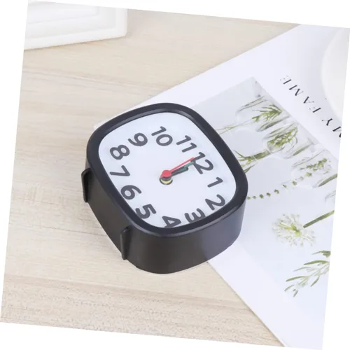 Vista 3 de VICASKY Reloj despertador de escritorio pequeño cuadrado simple con manecillas de hora para habitaciones de niño y niña, decoración del hogar