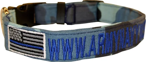 Vista 3 de Collares bordados personalizados para perros de 1 "con 1 logotipo Opción