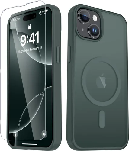 Vista 60 de Funda para Google Pixel 10 Pro XL, cubierta magnética mate, color negro Fit for MagSafe, Screen Protector included, Shockproof Military Grade