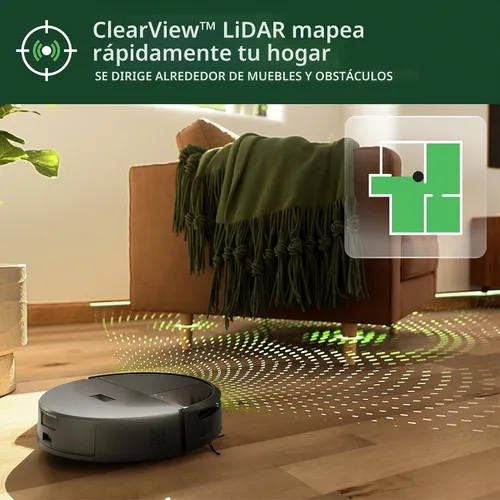 Vista 6 de iRobot Roomba 205 DustCompactor Vac Robot Aspiradora - Compacta automáticamente los desechos dentro del robot, sin necesidad de vaciado durante 60