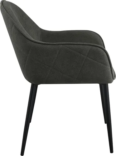 Vista 10 de Coaster Home Furnishings - Emma - Juego de 2 sillones de tela - Patrón de diamantes, asiento tapizado, brazos inclinados - Modernas - Comedor
