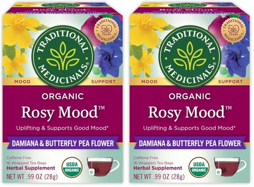 Vista 19 de Traditional Medicinals Orgánico, Stress Ease Calm con Adaptógenos, Ashwagandha y Honeybush - Promueve la Relajación - Kosher, Sin OGM, Sin Cafeína