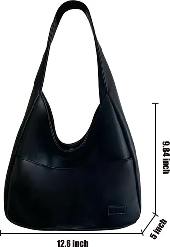 Vista 3 de Bolso de hombro Bolso grande de cuero sintético