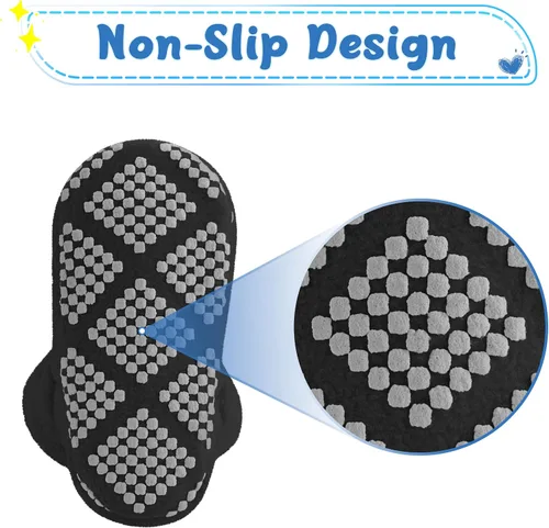 Vista 6 de Pro Goleem Fleece Baby Booties - Warm Cozy Baby Slippers, Easy to Put on, Soft Newborn Booties Non-Slip Adjustable Baby Shoes for Boys and