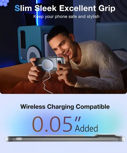 Vista 7 de [NO.1 Funda magnética para Google Pixel 8 con MagSafe [Anti-Amarillamiento][Ajuste Delgado][Probada contra Caídas Grado Militar] Parachoques